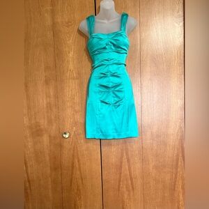 Cache turquoise formal dress size 4 like new